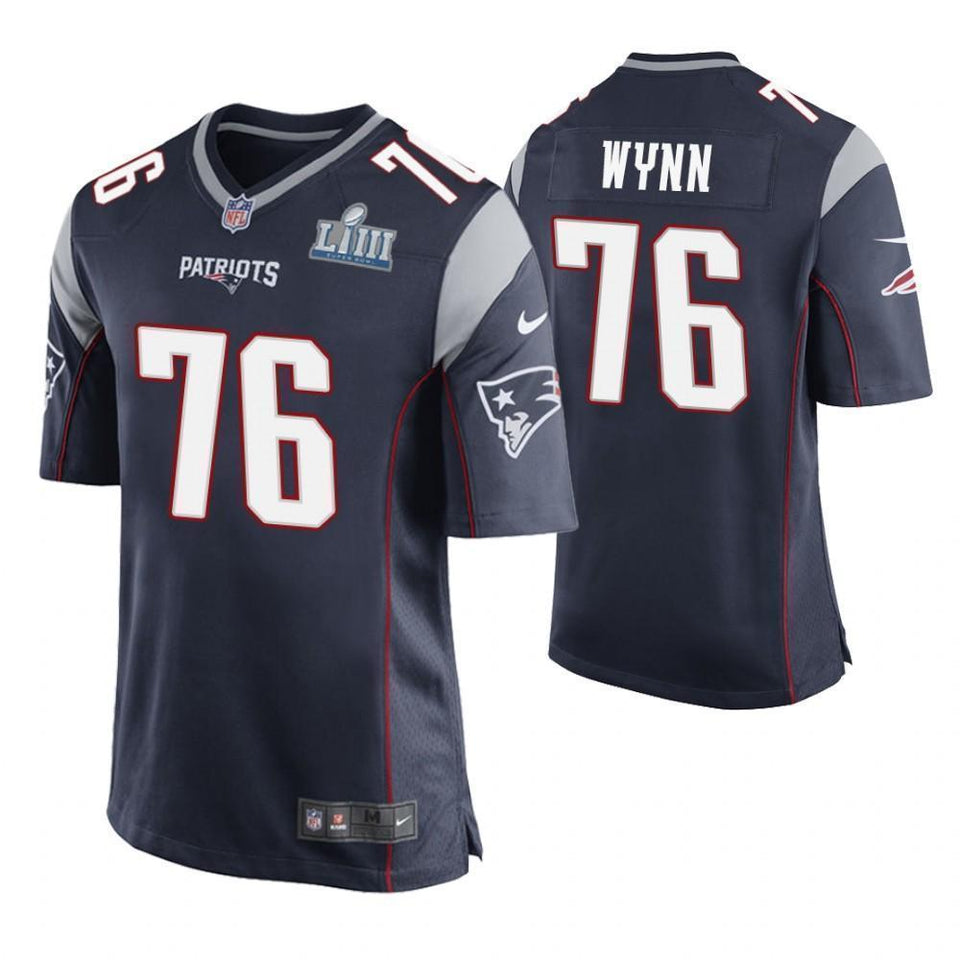 Isaiah Wynn New England Patriots Super Bowl LIII Game Jersey