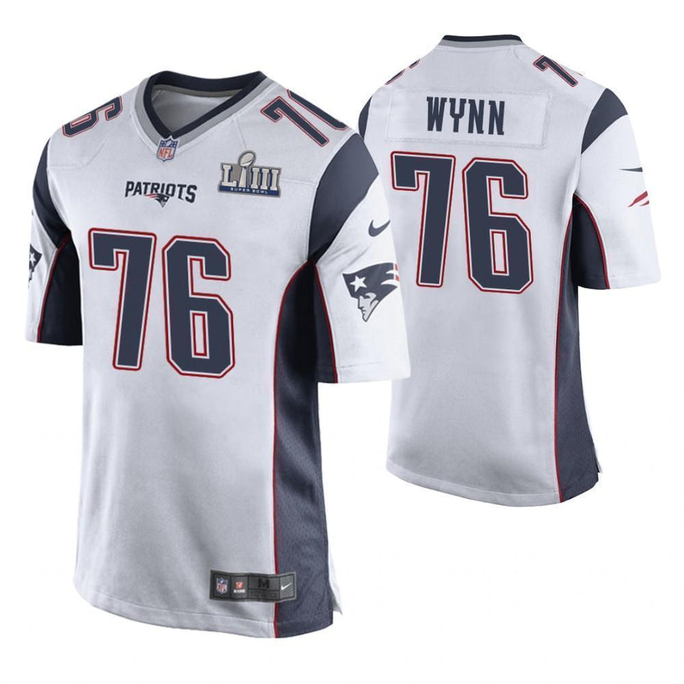 Isaiah Wynn New England Patriots Super Bowl LIII Game Jersey