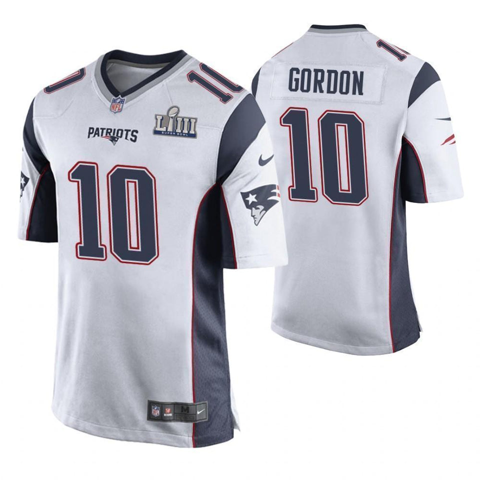 Josh Gordon New England Patriots Super Bowl LIII Game Jersey