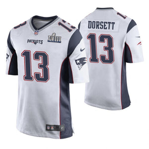 Phillip Dorsett New England Patriots Super Bowl LIII Game Jersey