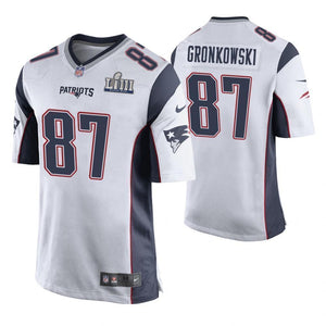 Rob Gronkowski New England Patriots Super Bowl LIII Game Jersey