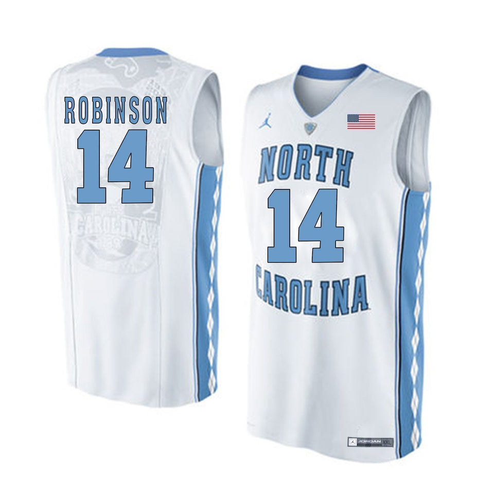 Brandon Robinson North Carolina Basketball Jersey-White