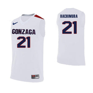 Rui Hachimura Gonzaga Bulldogs Basketball Jersey-White