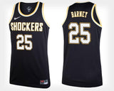 Brett Barney Wichita State Shockers Basketball Jersey-Black