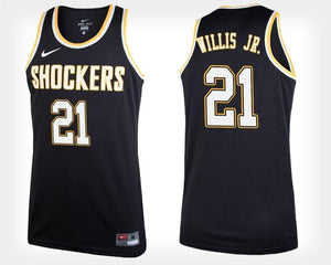 Darral Willis Jr Wichita State Shockers Basketball Jersey-Black