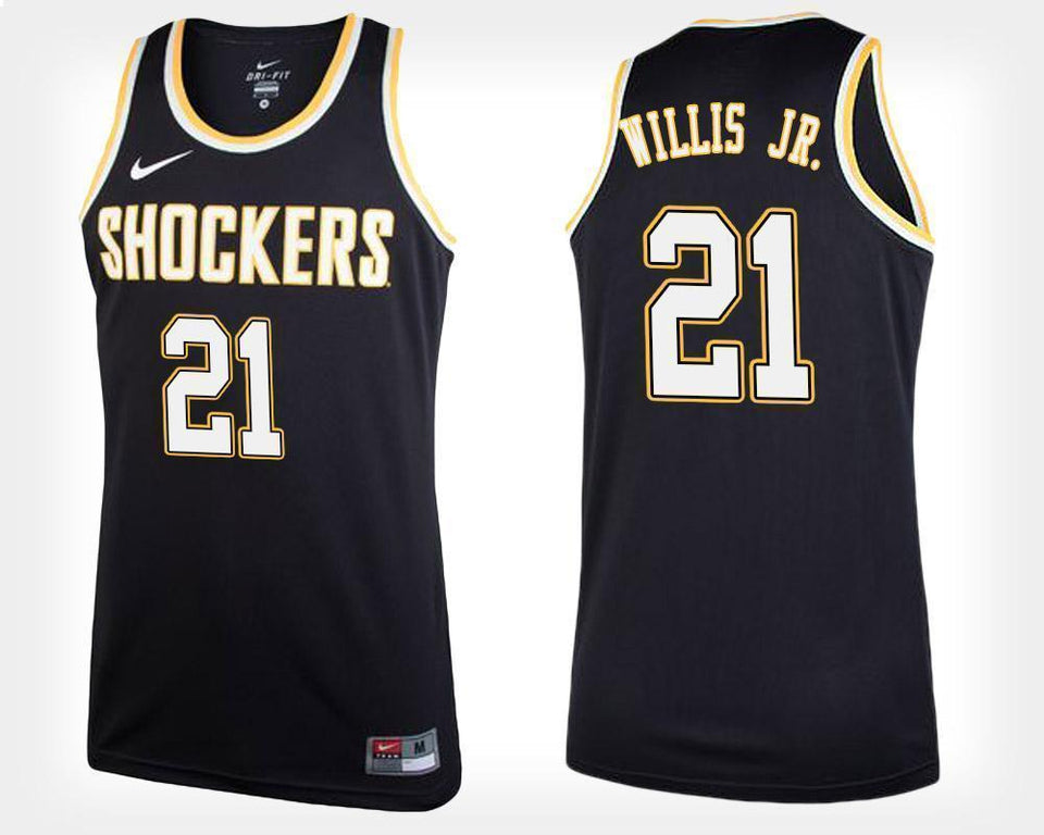Darral Willis Jr Wichita State Shockers Basketball Jersey-Black