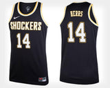 Jacob Herrs Wichita State Shockers Basketball Jersey-Black