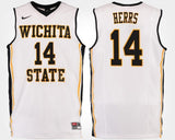 Jacob Herrs Wichita State Shockers Basketball Jersey-White