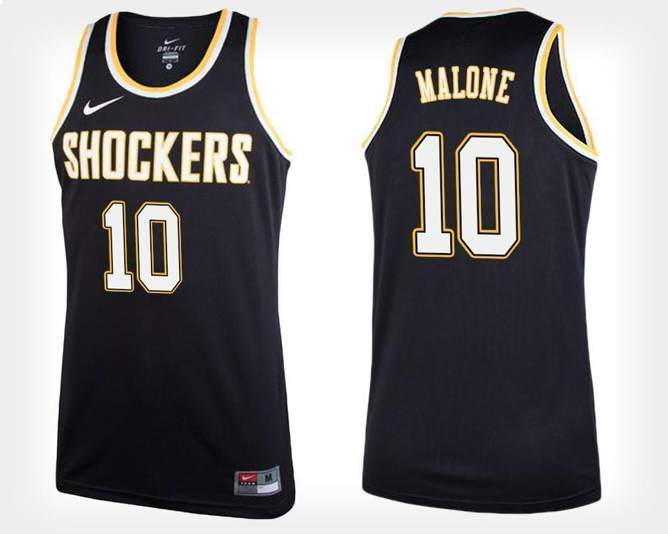 Kaelen Malone Wichita State Shockers Basketball Jersey-Black