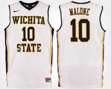 Kaelen Malone Wichita State Shockers Basketball Jersey-White