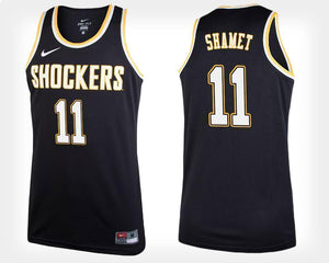 Landry Shamet Wichita State Shockers Basketball Jersey-Black