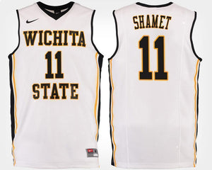 Landry Shamet Wichita State Shockers Basketball Jersey-White