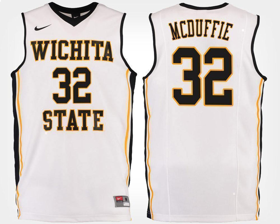 Markis McDuffie Wichita State Shockers Basketball Jersey-White