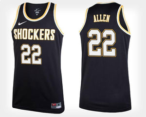 Peyton Allen Wichita State Shockers Basketball Jersey-Black
