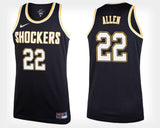 Peyton Allen Wichita State Shockers Basketball Jersey-Black
