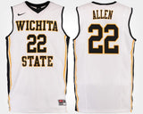 Peyton Allen Wichita State Shockers Basketball Jersey-White