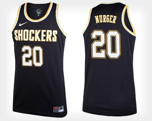 Rauno Nurger Wichita State Shockers Basketball Jersey-Black