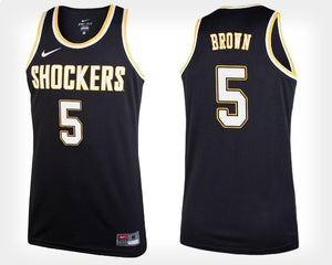 Rod Brown Wichita State Shockers Basketball Jersey-Black