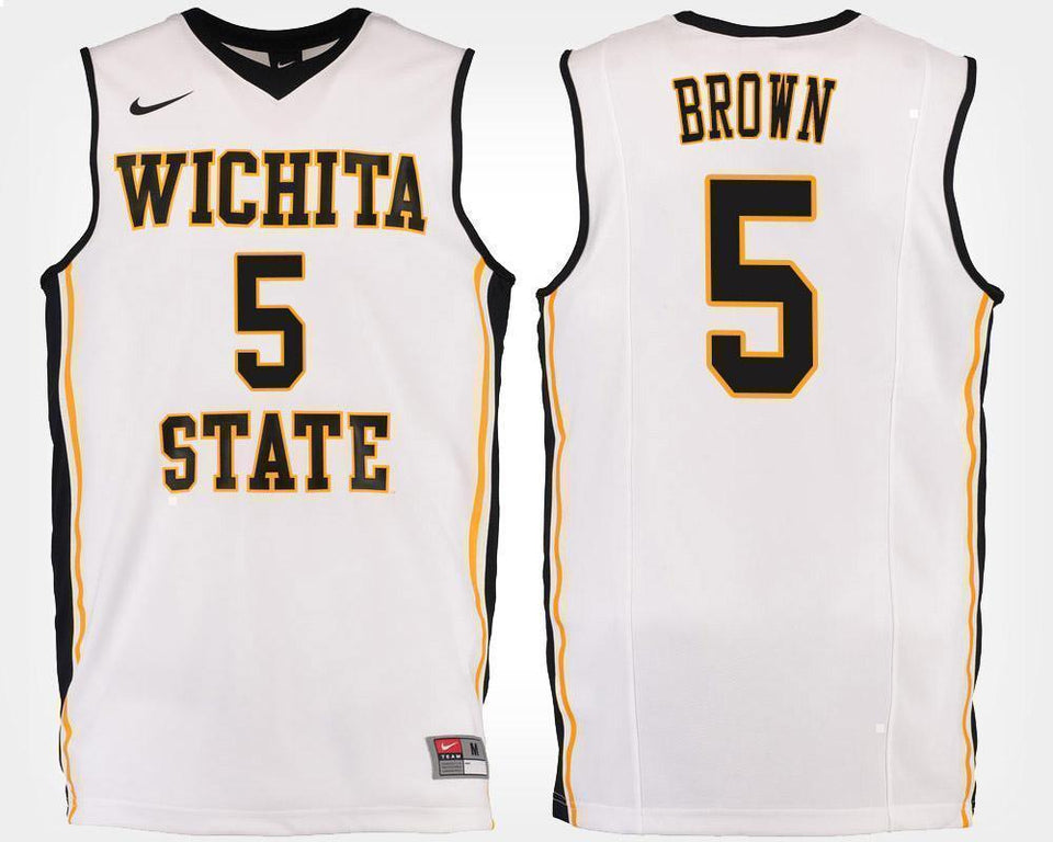 Rod Brown Wichita State Shockers Basketball Jersey-White