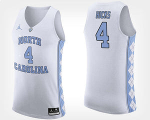 Isaiah Hicks North Carolina Basketball Jersey - White