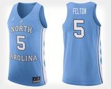 Jalek Felton North Carolina Basketball Jersey - Light Blue