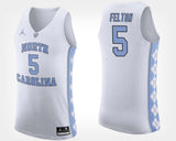 Jalek Felton North Carolina Basketball Jersey - White