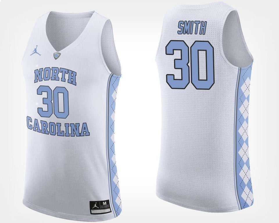 K.J. Smith North Carolina Basketball Jersey - White