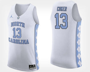 Kanler Coker North Carolina Basketball Jersey - White