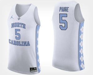 Marcus Paige North Carolina Basketball Jersey - White