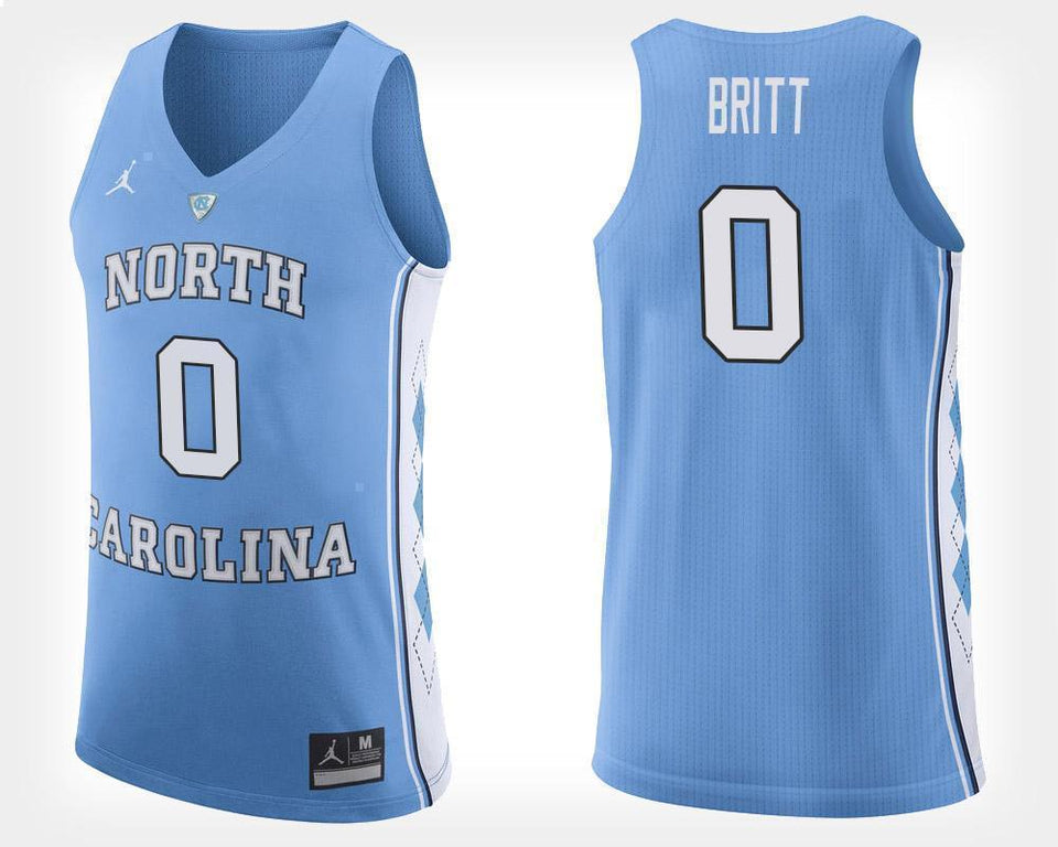 Nate Britt North Carolina Basketball Jersey - Light Blue