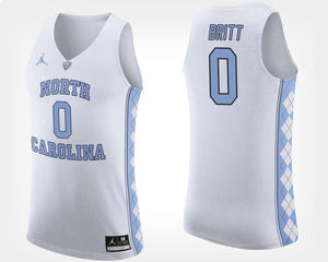 Nate Britt North Carolina Basketball Jersey - White