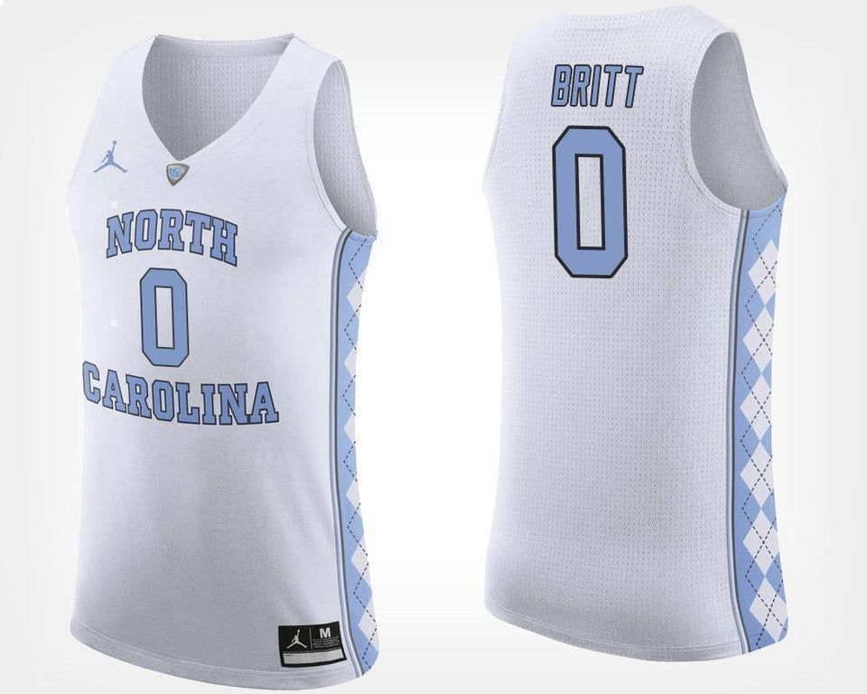 Nate Britt North Carolina Basketball Jersey - White