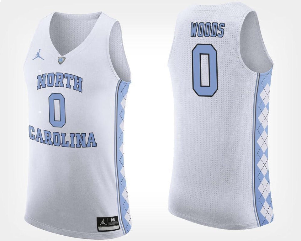 Seventh Woods North Carolina Basketball Jersey - White