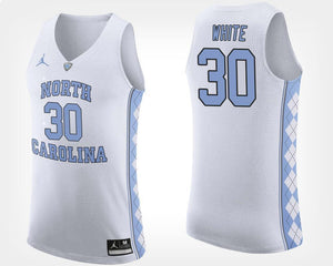 Stilman White North Carolina Basketball Jersey - White
