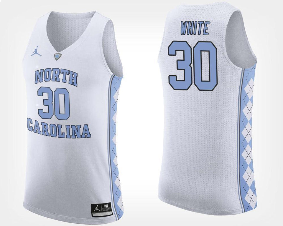 Stilman White North Carolina Basketball Jersey - White
