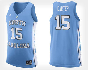Vince Carter North Carolina Basketball Jersey - Light Blue