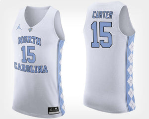 Vince Carter North Carolina Basketball Jersey - White