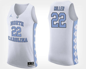 Walker Miller North Carolina Basketball Jersey - White