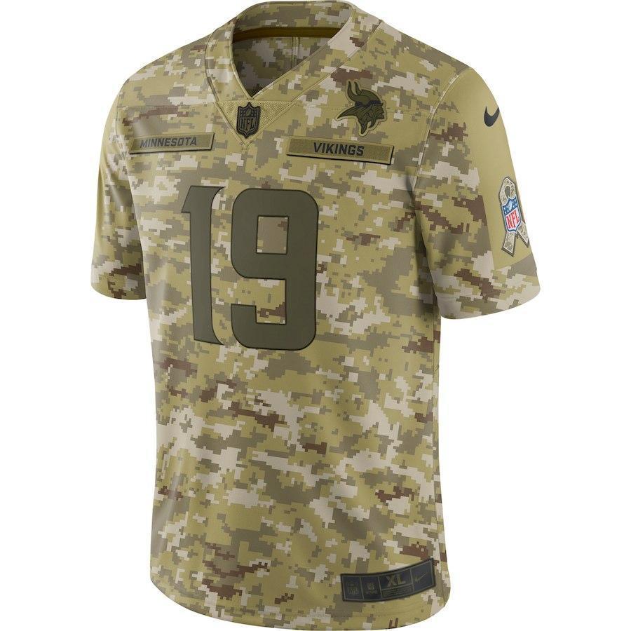 Adam Thielen Minnesota Vikings Game Jersey Camo