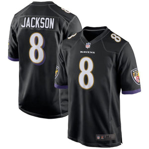Lamar Jackson Baltimore Ravens 2018 NFL Draft Pick Game Jersey