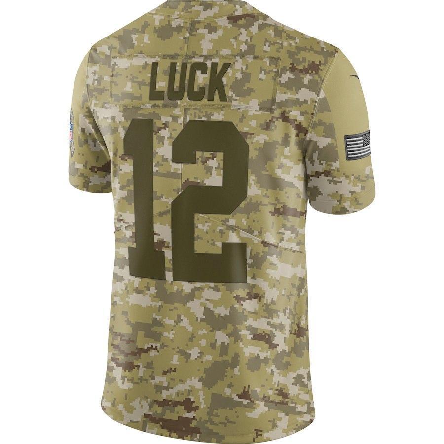 Andrew Luck Indianapolis Colts Game Jersey Camo