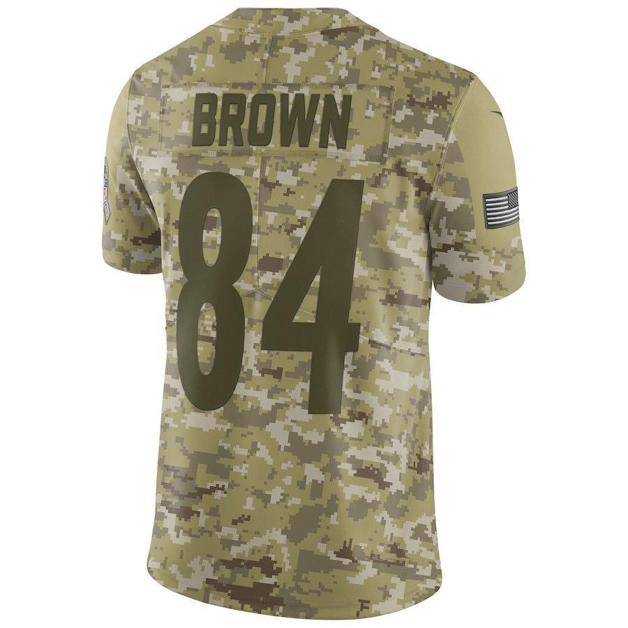 Antonio Brown Pittsburgh Steelers Game Jersey Camo