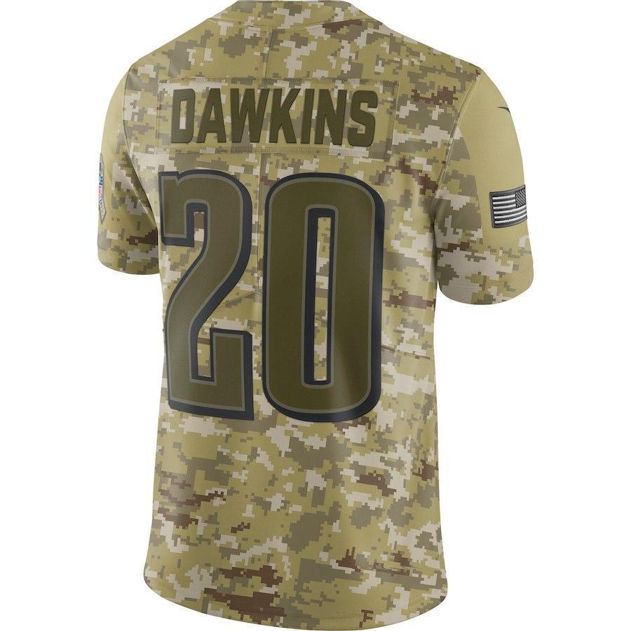 Brian Dawkins Philadelphia Eagles Game Jersey Camo
