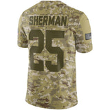 Richard Sherman San Francisco 49ers Game Jersey Camo