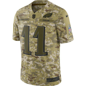 Carson Wentz Philadelphia Eagles Game Jersey Camo