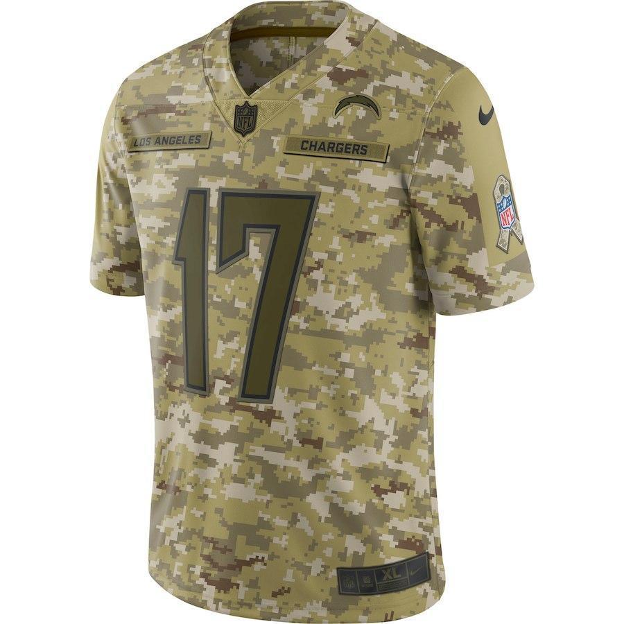 Philip Rivers Los Angeles Chargers Game Jersey Camo