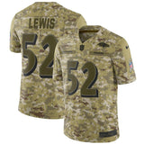 Ray Lewis Baltimore Ravens Game Jersey Camo