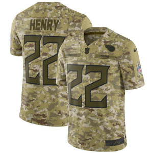 Derrick Henry Tennessee Titans Game Jersey Camo