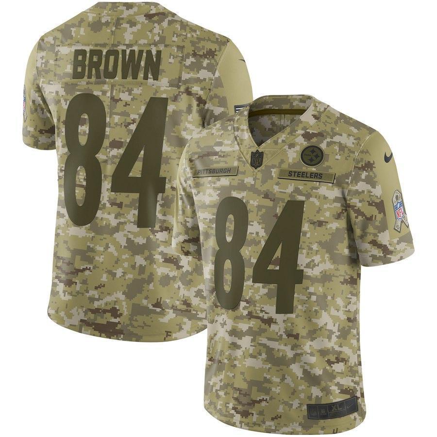 Antonio Brown Pittsburgh Steelers Game Jersey Camo