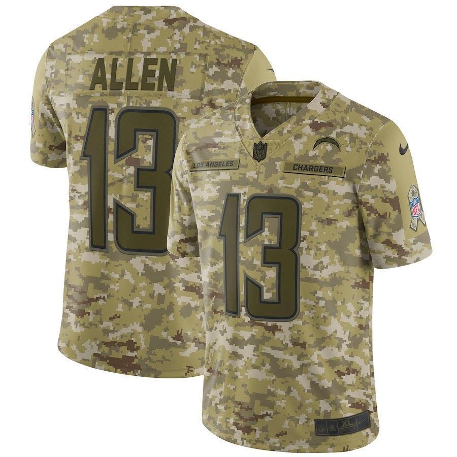 Keenan Allen Los Angeles Chargers Game Jersey Camo